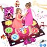 Dance Mat for Girls Kids, Gifts for Girls 3 4 5 6 7 8 9 10+ Year Old, Light Up Music Dance Pad with Bluetooth, 6 Game Modes, 3 Challenge Levels&Adjustable Volume, Toys Games Christmas Birthday Gifts