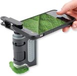 Carson MicroBrite Pro 60x-120x LED Lighted Pocket Microscope with Aspheric Lens System and Smartphone Digiscoping Clip (MM-350)