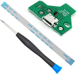 MMOBIEL Charging Port Replacement for PlayStation PS4 Controller Dualshock 4 Model: JDS-011 12 Pin Flex Cable Incl (+) Screwdriver