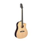 Stagg Cutaway Acoustic-Electric Slope Shoulder Dreadnought Guitar - Natural Colour