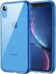 JETech Case for iPhone XR 6.1-Inch, Non-Yellowing Shockproof Phone Bumper Cover, Anti-Scratch Clear Back (Blue)