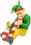 Tree Buddees Candy Cane Bong Elf Funny Weed Christmas Ornament