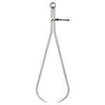 HARFINGTON Spring Joint Caliper 20 inch / 500mm Adjustable Spring Outside Caliper with Solid Nut for Wood Turning Lathe Work