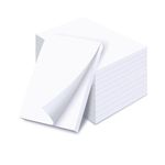 Better Office Products Blank Scratch Note Pads, 3" x 5", Server Notepads, 100 Sheets per Pad, Memo Pads, Gummed Binding for Easy Tear-off (25 Pack)