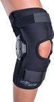 DonJoy Deluxe Hinged Knee Brace, Drytex Wrap Around, Open Popliteal, Small