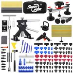 PDR TOOLS 132PCS Paintless Dent Repair Kit, Hail Dent Removal Tools That can Eliminate 95% of car dents Within 30 Minutes for Repairing Body Big Dents, Small Dents, Dings and Hail Damage