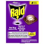 Raid Bed Bug Detector and Trap, Detects Bed Bugs, Use for Home and Travelling, Early Detection Identifies Bed Bugs Home Travel Use, Maximum Effectiveness, 8 Traps