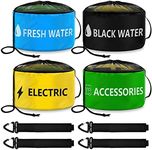 ERKOON RV Hose Storage Bag of 4 Pack, Organizer Accessories for Camper, RV Equipment Storage Organizer Bag for Sewer Hoses, for Fresh/Black Water Hoses and Electrical Cords etc