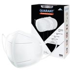 QUARANT N95 Anti Pollution Face Mask with Nose Clip, ISO Certified, FFP2 Masks with 5 Layer Protection (White) for Unisex (20)