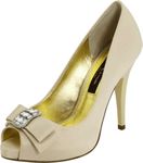 NINA Women's Elke Platform Pump,Powder Sand,9 M US