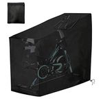 Xuuza 210D Excercise Bike Cover, Upright Protective Spinning Bicycle Cover for Indoor & Outdoor Storage, Waterproof Dustproof Cycling Cover, Drawstring Polyester Fiber Cover with Storage Bag