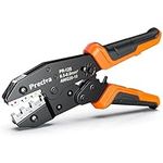 Wire Crimping Tool for Heat Shrink Connectors, Preciva AWG20-10 Ratcheting Wire Crimper Tool Crimping Pliers