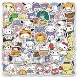 Yuyul 100Pcs Cute Sanrio Stickers, Funny MyMelody&Kuromi Stickers Pack for Teens Girls Boys, Kawaii Waterproof Vinyl Hello Kitty Cinnamoroll Decals for Suitcase Skateboard Computer Water Bottles Decor