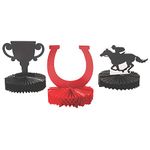 Derby Centerpiece - Kentucky Horse Race Party Decor - Set of 3 Pieces