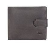 kenneth brownne Men's Brown Hide Leather Wallet Trifold