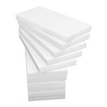 Aselected 15Pcs Styrofoam Blocks For Porject 30 X 15 X 2.5Cm Polystyrene Craft Foam Blocks For Sculpting Modeling Diy Arts Crafting Kids Class Floral Arrangement(White)