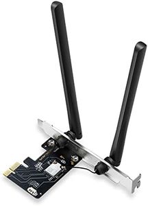 Mercusys AXE5400 Wi-Fi 6E Bluetooth 5.3 PCIe Adapter, Tri-Band, Faster Speed & Broader Coverage, WPA3 Security, 2x MU-MIMO, OFDMA, Windows Compatible (MA86XE)