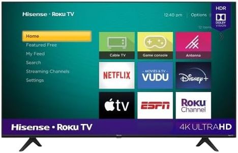 Hisense 58R6E3 58 Inch 4K UHD Roku Smart TV, HDR10, Dolby Vision, Alexa Google Assistant Compatible, DTS Studio Sound, Motion Rate 120
