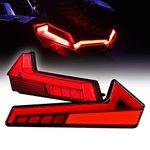 LED Tail Brake Light for 2017-2022 Polaris RZR XP1000 4 [Thunder Design] [DOT-Rated] [F1-Blinker Brake] Sportsman 570 850 1000 - Smoked