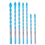 toolant Concrete Drill Bit Set & Masonry Drill Bit Set, Four Cutting Edges Masonry Drill Bit Set for Concrete/Glass/Brick/Cement/Tile, Industrial Strength Carbide Drill Bit Tip, 4-10mm Box of 7