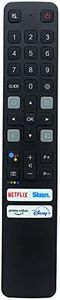 RC901V FAR1 IR Remote Control Replacement for TCL QLED 4K TV C725 50C725 55C725 65C725 75C725 C727 55C727 65C727 75C727 C825 55C825 65C825 75C825 85C825 C735 98C735 P725 43P725 50P725 55P725 65P725