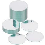 BELLE VOUS Circle Mirror Tiles (50 Pack) - Small Circle Mirrors for Walls - Mini Mirrored Tiles/Glass Mosaic Tiles for DIY Arts & Crafts - Mirror Home Decoration Tiles