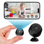 Hidden Camera 1080P WiFi, Spy Mini Camera with Motion Detection APP Control, Small Wireless Nanny Cam for Home Security Monitoring, Clear Night Vision, Real-Time Record, Cloud & TF Storage, 1Pack