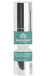 SkinWorks® Multivitamin anti aging serum + Hyaluronic Acid, Vitamin C, AHA’s and Retinol. Natural & vegan beauty formula to help prevent wrinkles, brighten skin and boost skin health.30ml