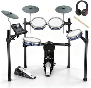 MOSEN Electric Drum Sets, Flagship Professional Electronic Drum Kit with 10" Triple-Zone Mesh Snare, 1200 Premium Sounds and Choke Cymbals for Studio Pro Drummers, MED-CPRO