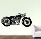 Wall Attraction Bullet Bike Decal Vinatge Bike Wall Sticker Wall Poster for Living Room, Bedroom, Office Standard Size- 45cm X 92cm Color- Multicolor