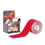 Tmax Waterproof Kinesiology Tape | Athletic Sports Tape for Injury, Muscle Support, Pain Relief, Joint Support and Physiotherapy (5 m * 5 cm) (Red)