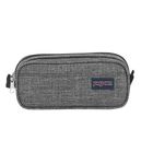 JanSport Large Accessory Pouch - Secure Storage Space for Pens, Power Cords, Pencil Case, Ideal for Everyday Essentials, 1.3L, Grey Letterman Poly