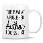 Retreez Funny Mug - This is What Published Author Looks Like Literary Novel Writer 11 Oz Ceramic Coffee Mugs - Funny, Sarcastic, Motivational, Inspirational birthday gifts for friends coworker dad mom