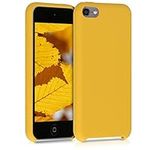 kwmobile TPU Silicone Case Compatible with Apple iPod Touch 6G / 7G (6th and 7th Generation) - Case Soft Flexible Protective Cover - Honey Yellow