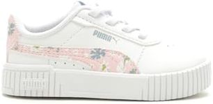 PUMA Kids Carina Sneaker, White-Cha