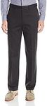 Savane Men's Flat Front Performance Chino Pant, Ultimate Black, 46W x 30L Big Tall