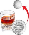 The Wine Savant Golf Gifts for Men Dad, Golf Balls Whiskey Glasses Set, Single Glasses with Golf Ball Dad Birthday from Daughter Son, Retirement Bar Gift Father Him Brother, Cool for Liquor Vodka