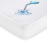 IMFAA 100% Waterproof Mattress Protector-Extra Deep 40 Cm Stretch Skirt–Super King(182x200) Cm Terry Towel Mattress Topper–Anti Allergy and Breathable Fitted Mattress Cover. (Super King(182x200+40)Cm)