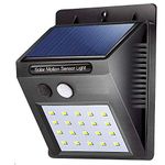 ASGTRADE 20 LED Bright Outdoor Solar Lights with Motion Sensor Solar Powered Wireless Waterproof Night Spotlight for Outdoor/Garden Wall, Solar Lights for Home