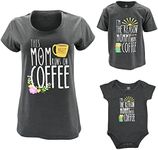 Unique Baby Mommy and Me Shirts You are My Sunshine, Coffee, 6 Months