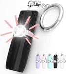 Securityman Personal Safety Alarm for Women | Self Defense Keychain (Loudest 130dB Siren and SOS Strobe Light) Everyday Security Personal Alarm Protection Device (Black)