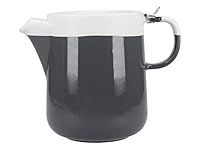 La Cafetière C000431 Barcelona Large Teapot, Ceramic, Cool Grey, 1.2 L