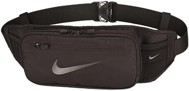 Nike RN8057-013 Running Waist Pack Run Hip Bag, Black, ワンサイズ