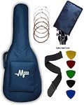 Mexa Polyester Acoustic Guitar Bag Compatible With All 38; 39; 40; 41; 42 Inches Guitar - Fender, Yamaha, Cort, Ibanez, Xtag, Ashton, Kadence, Vault, Havana, Tanglewood & Other Brands - Blue