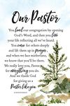 DEXSA Our Pastor Wood Plaque with Inspiring Quotes 6"x9" - Elegant Vertical Frame Wall & Tabletop Decoration | Easel & Hanging Hook | Christian Family Religious Home Decor Saying | Made in the USA