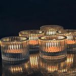 12 of Clear Tea Light Candle Holders, Tealight Holders, Candle Holders, 5 cm x 3.5 cm, Tea Light Candle Holder, Candles & Holders, for Wedding Candle, Christmas Home Decor, Birthday Party