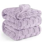 Bedsure Lavender Fog Fleece Blanket