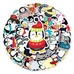 Lovely Penguin Stickers for Kids Boys Girls Teens, Cartoon Waterproof Stickers for Water Bottle Laptop Luggage Cup Phone Tablet Flasks Bike Botebook Car,Cute Birds Vinyl Decals Pack[Penguin-50Pcs]