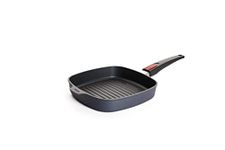 Woll Cast Iron Square Steak Pan with Removable Handle, Induction, Black, 28 x 28 cm