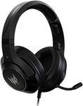 Acer Predator Galea 350 7.1 Surround Sound Gaming Headset: 50mm Neodymium Drivers - Retractable Noise Cancelling Mic - On-Cable Controls - Black